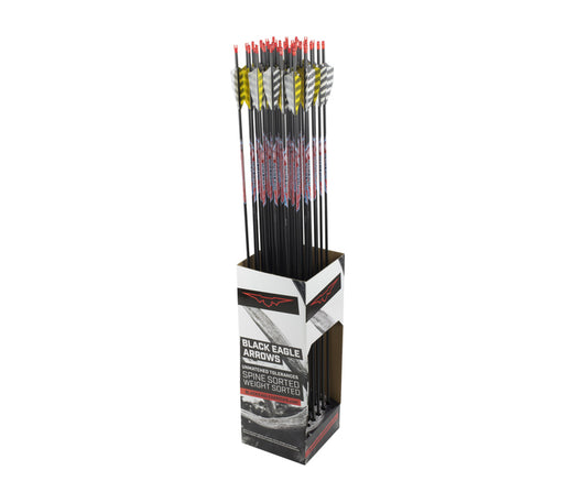 Black Eagle Intrepid Carbon Arrow 32" Feather Fletching x 12