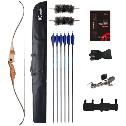Sanlida One Piece recurve Royal X8 60" Package