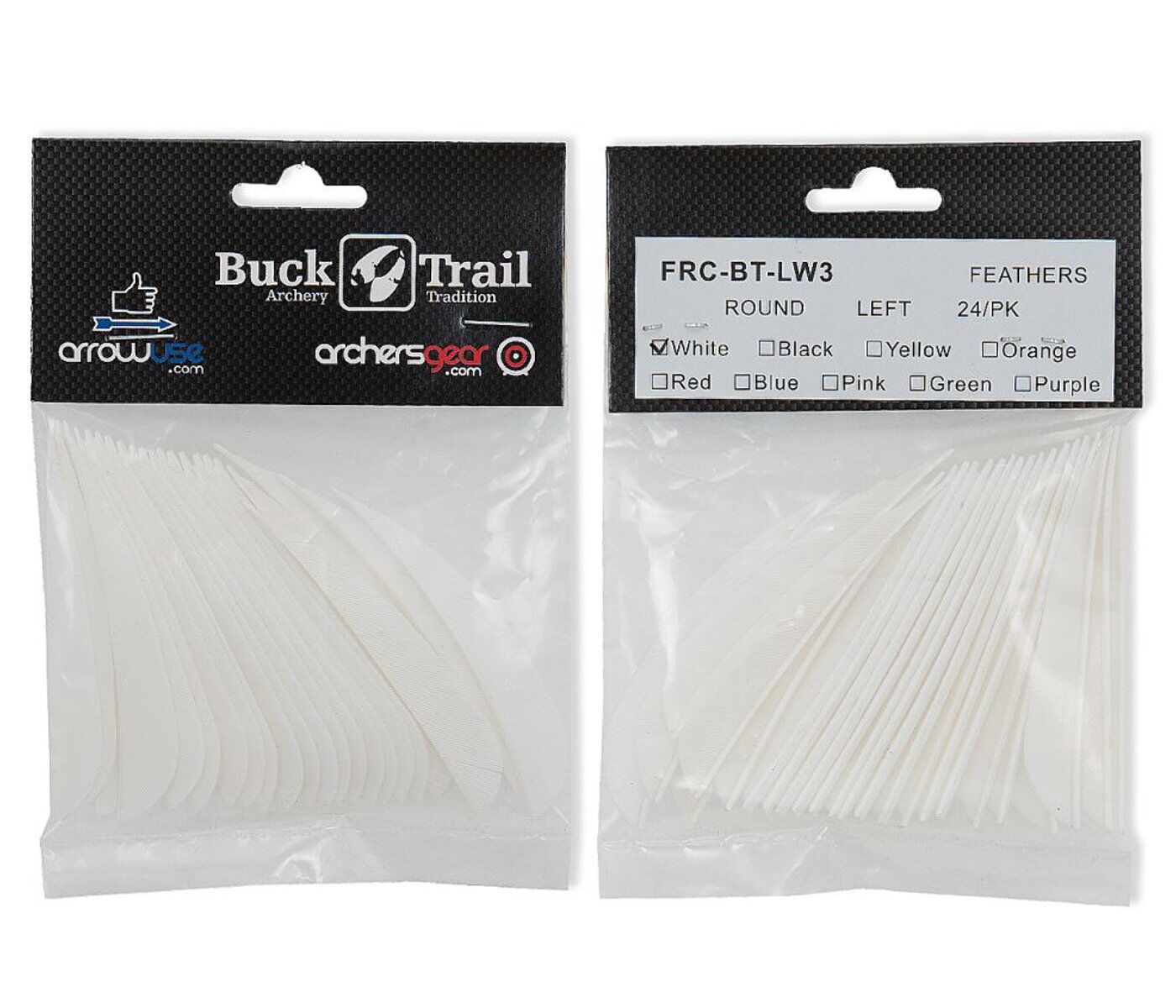 Buck Trail 3" Parabolic RW Turkey Feathers