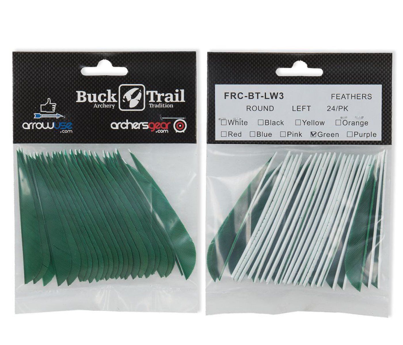 Buck Trail 3" Parabolic RW Turkey Feathers