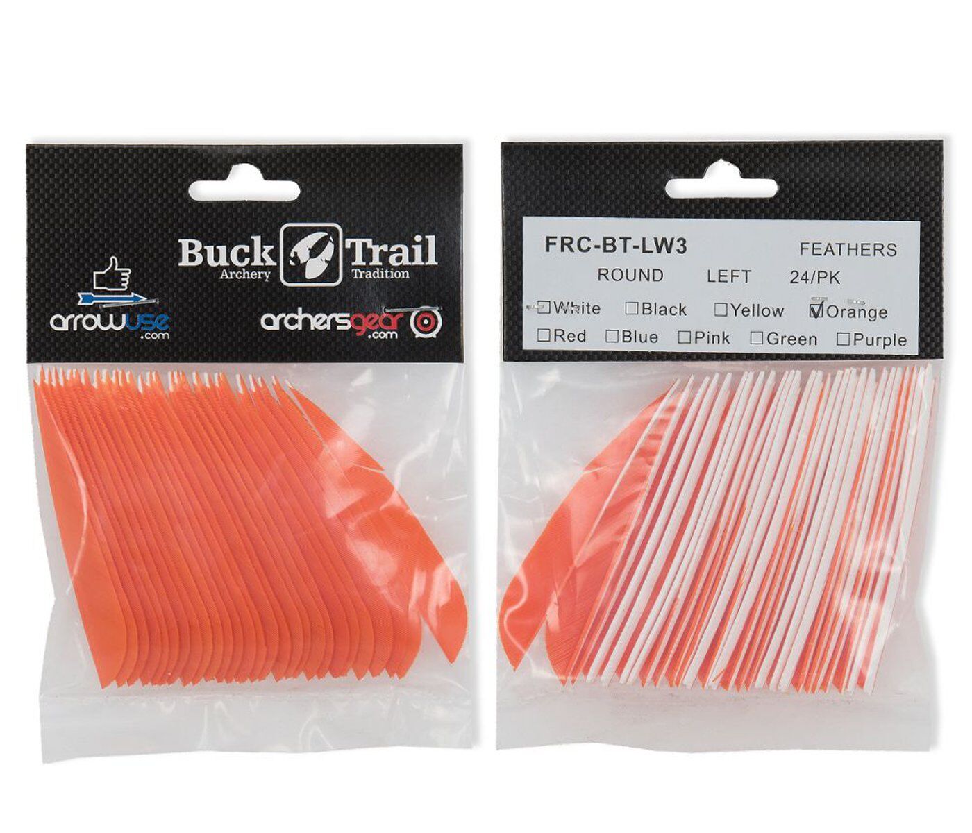 Buck Trail 3" Parabolic RW Turkey Feathers