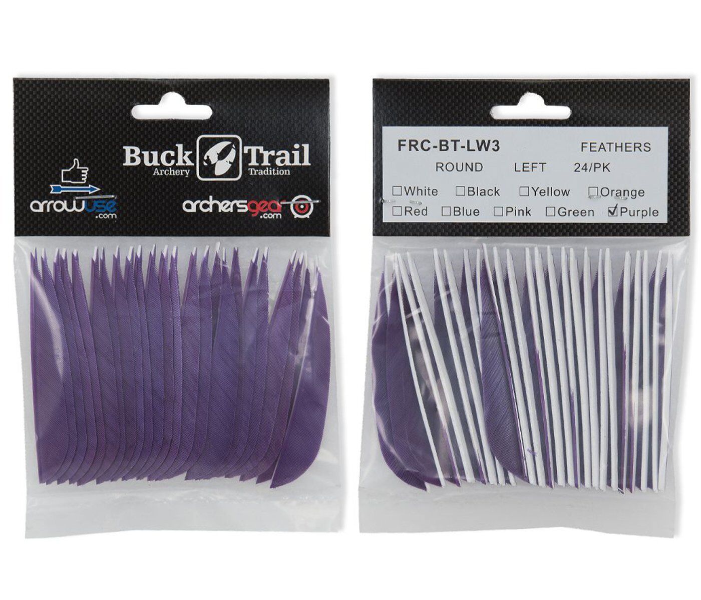 Buck Trail 3" Parabolic RW Turkey Feathers