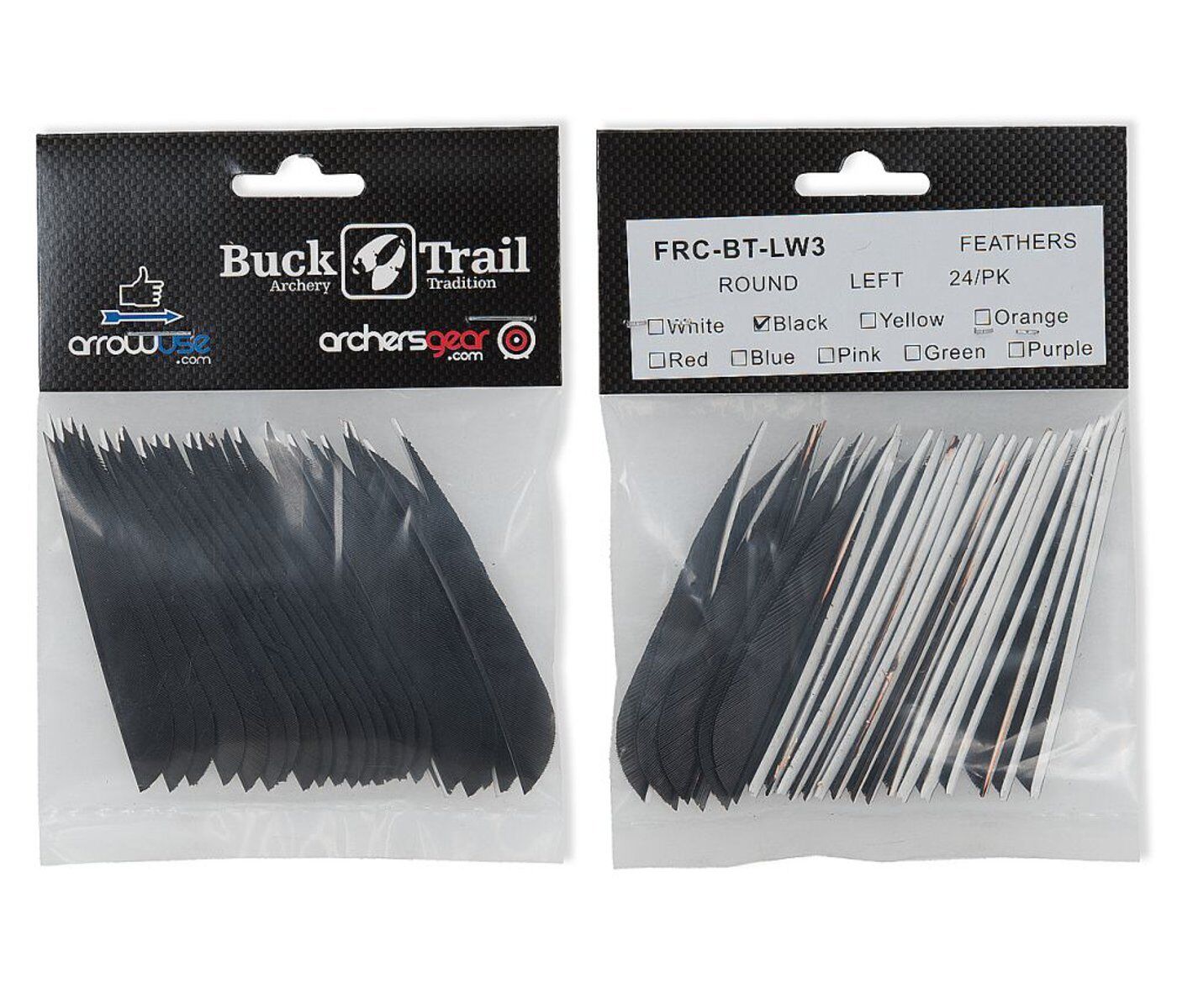 Buck Trail 3" Parabolic RW Turkey Feathers