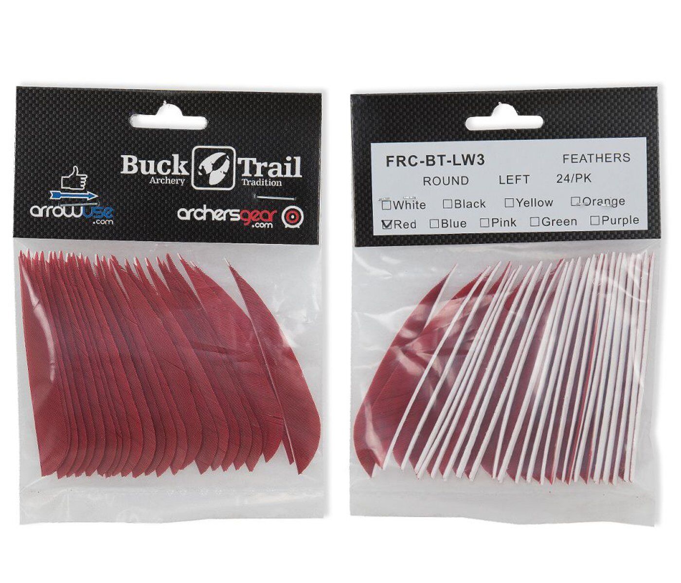 Buck Trail 3" Parabolic RW Turkey Feathers