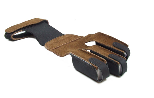Red Frog 3 Finger Draw Hand Glove Leather (Clearance)