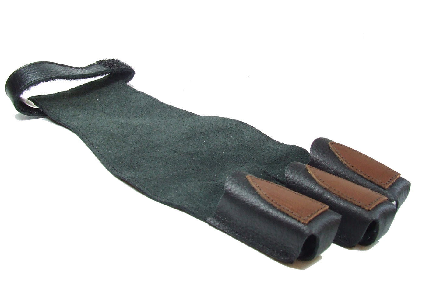 Red Frog 3 Finger Draw Hand Glove Leather (Clearance)