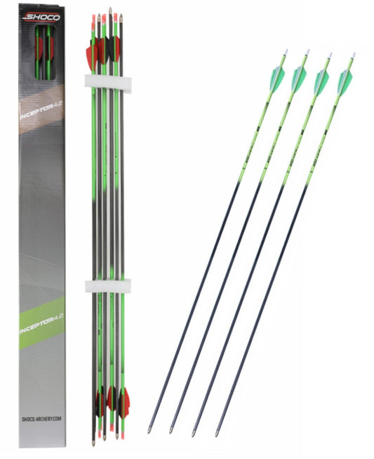 Shocq Inceptor Carbon Target / 3D Arrows x 12 Pkt
